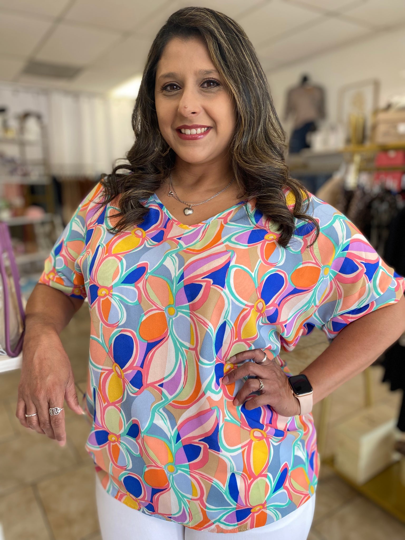 Amy Floral Top