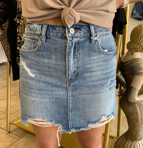 Sasha Denim Mini Skirt