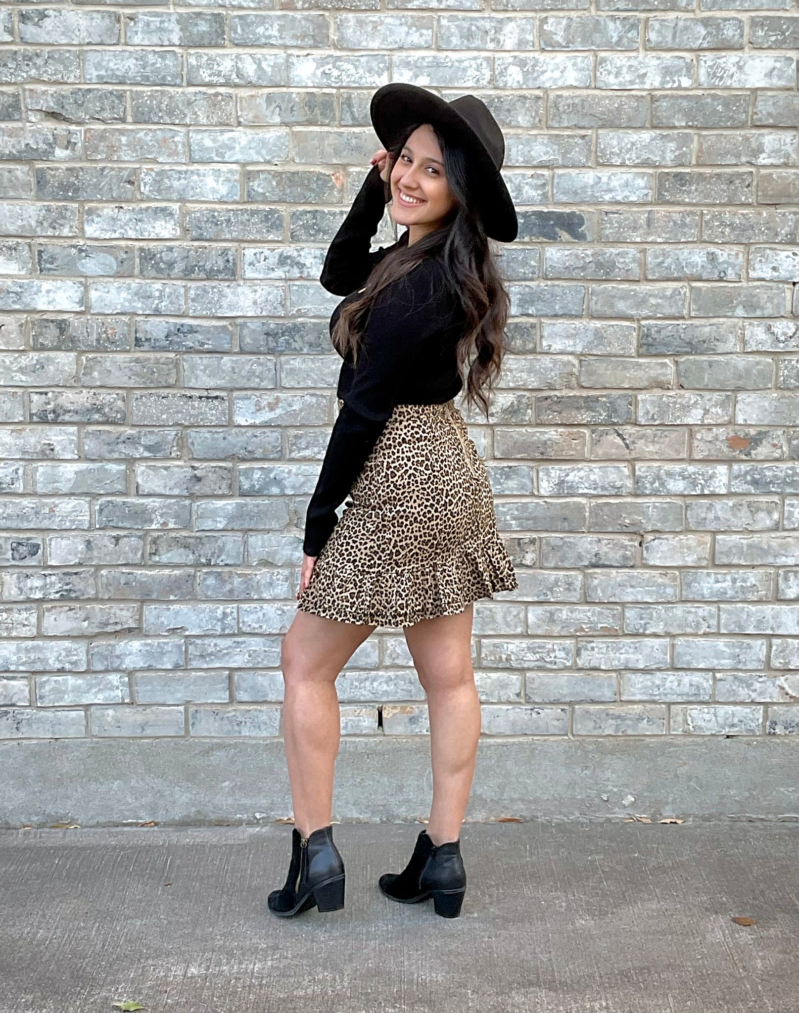 Cheetah Print Mini Skirt