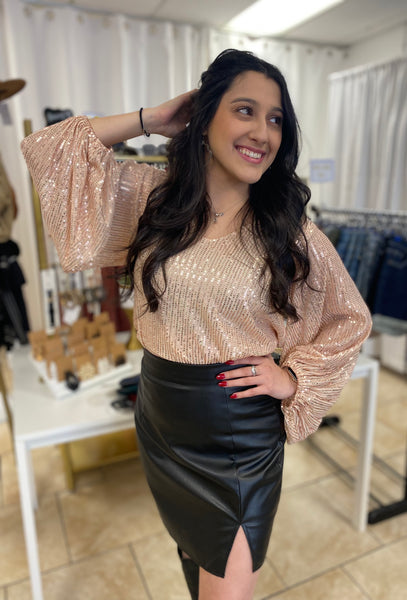 Sadie Sequin Top