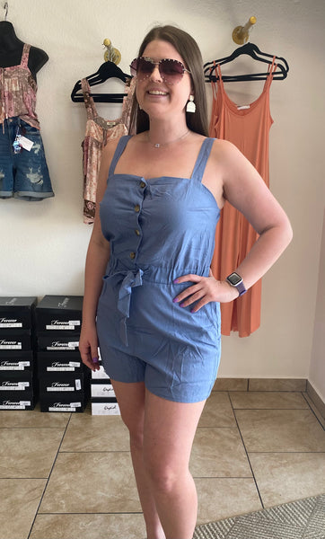 Lena Button Romper