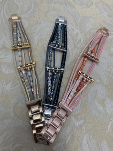 Beaded/Adjustable Link Apple Watch Bands