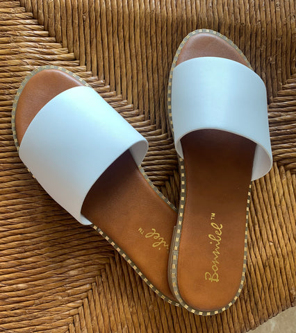 Sabrina Gold Studded Slides