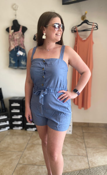 Lena Button Romper