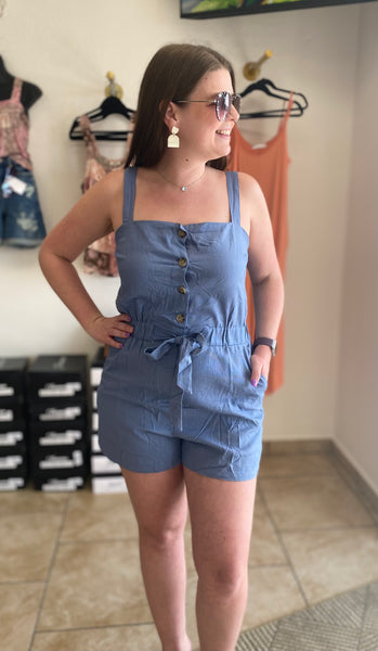 Lena Button Romper